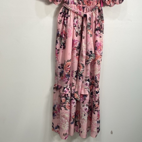 Buddy Love Sydney Bashful Puff Sleeve Maxi Dress Size Medium - Picture 7 of 15